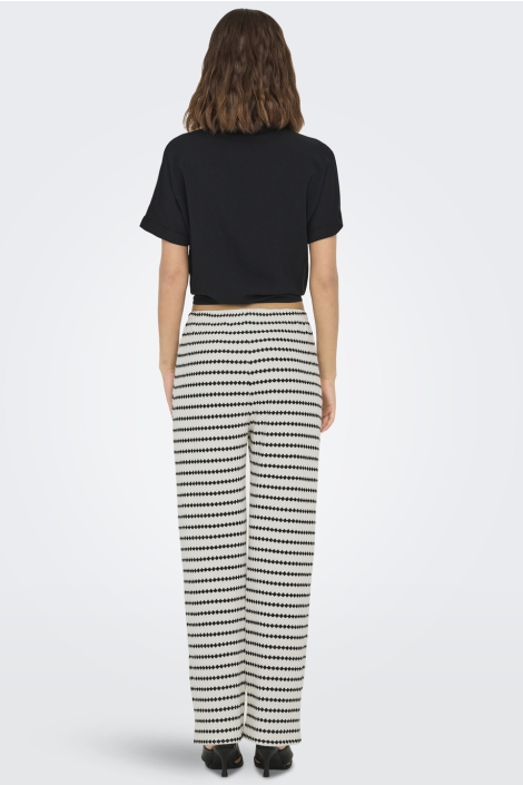 Only onleva stripe wide leg pant jrs